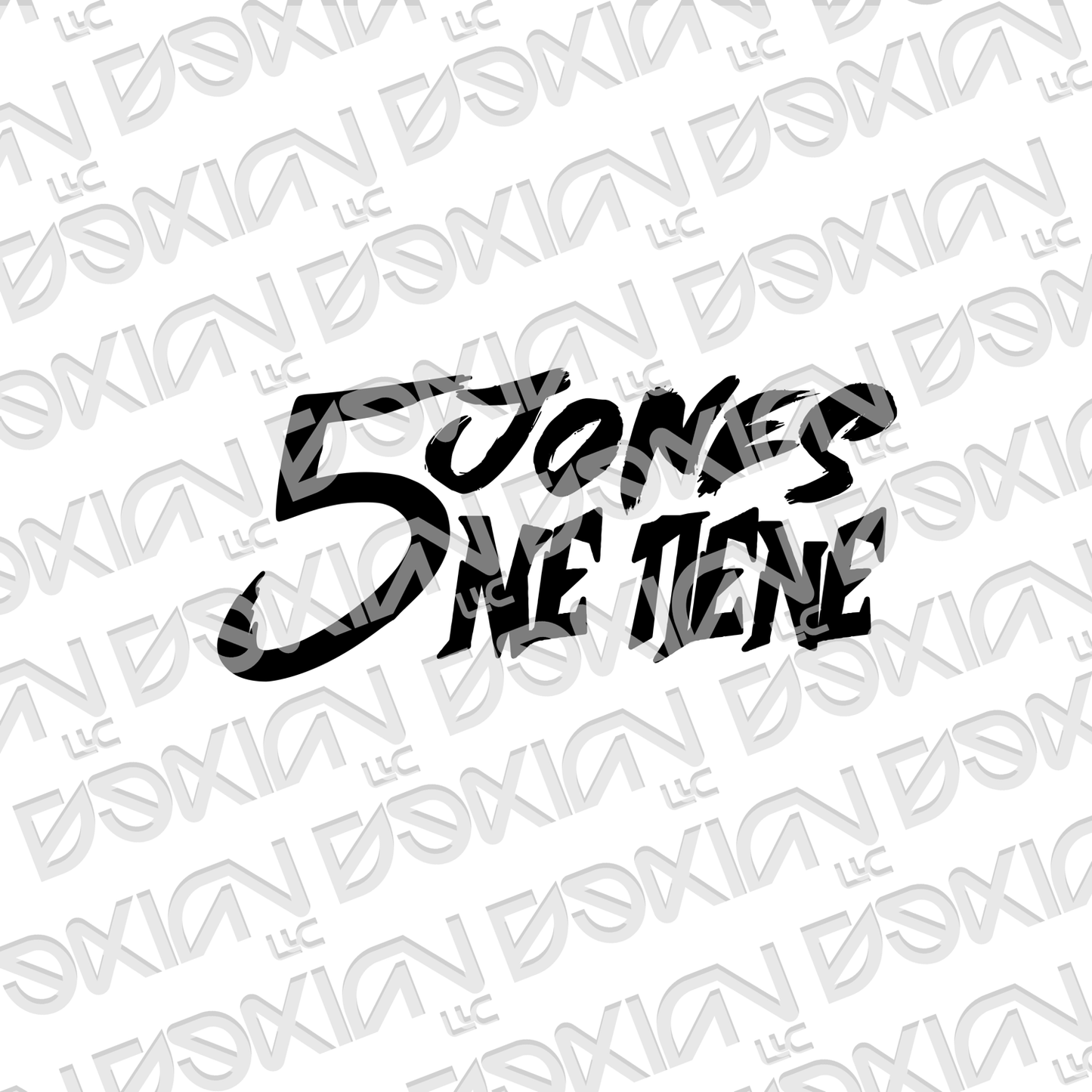 5 Jones me tiene - Vinyl Sticker (Waterproof)