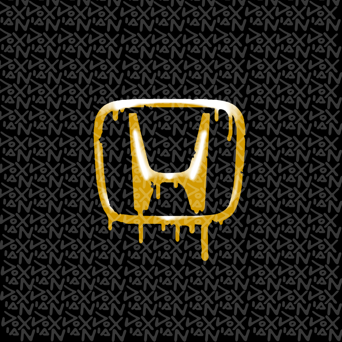 Honda Dripping Logo - Car Sticker (Waterproof)
