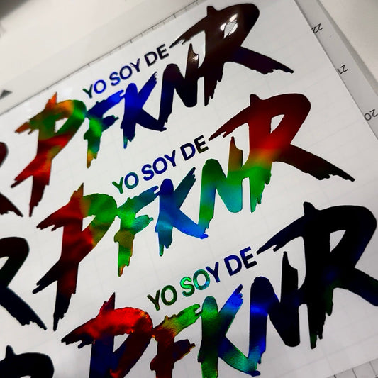 YO SOY DE PFKNR - CAR STICKER (WATERPROOF)