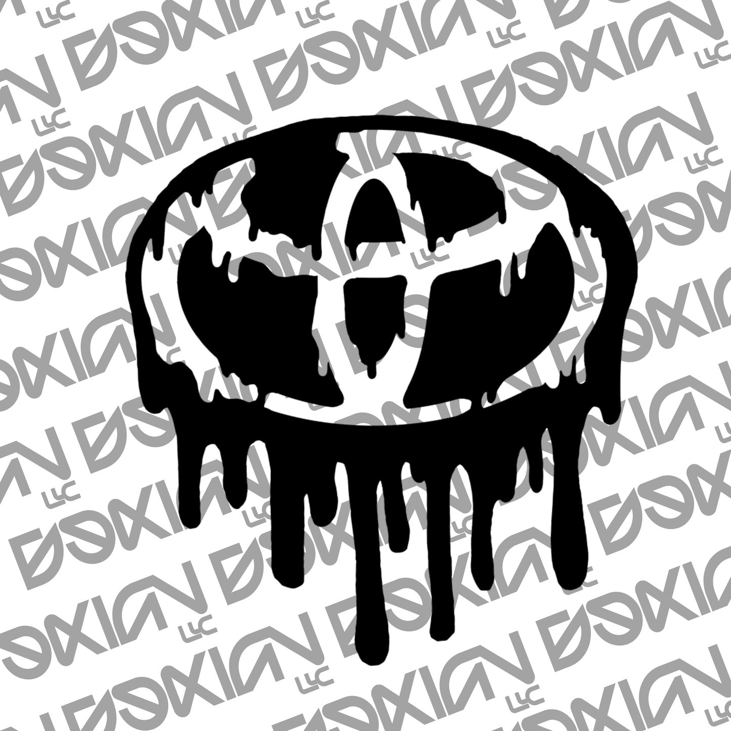 Toyota Dripping Logo - Car Sticker (Waterproof)