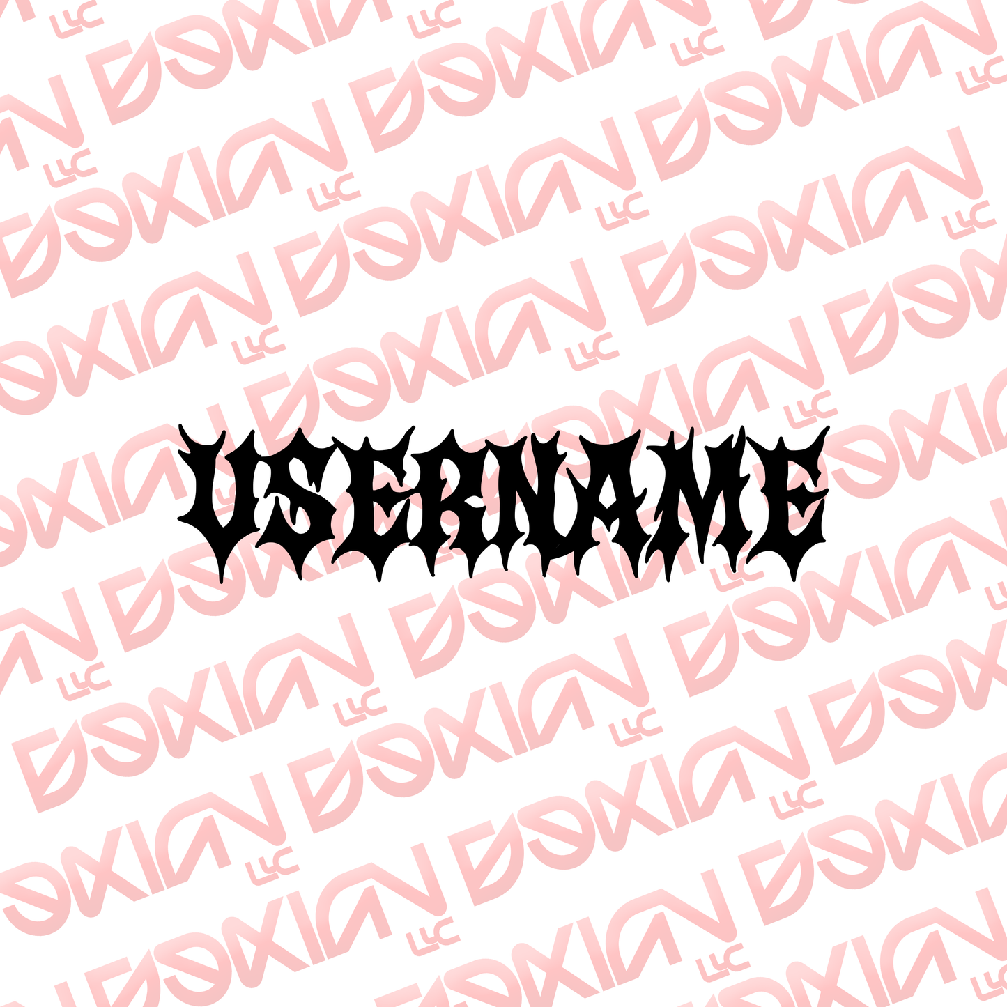Custom Usernames - Vinyl (Waterproof)
