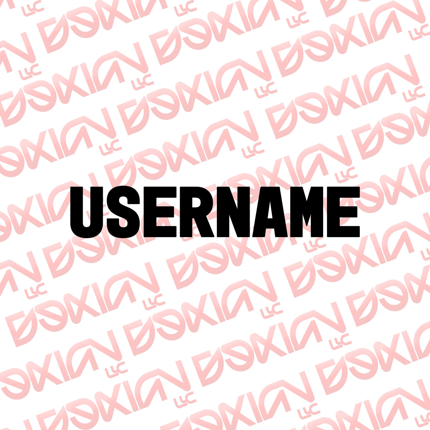 Custom Usernames - Vinyl (Waterproof)
