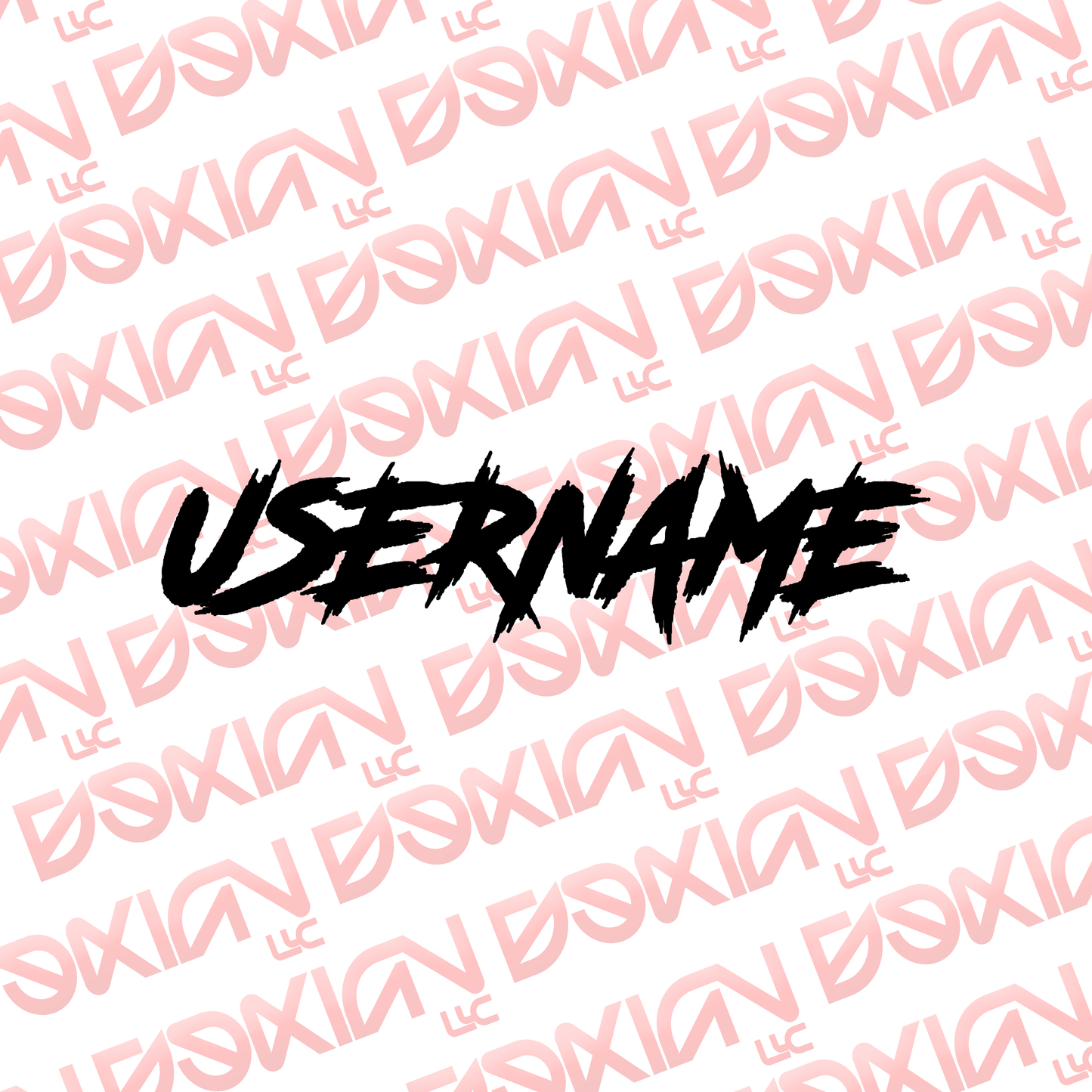 Custom Usernames - Vinyl (Waterproof)