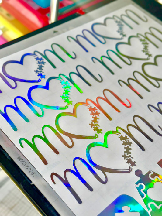 Autism Mom & Dad Stickers