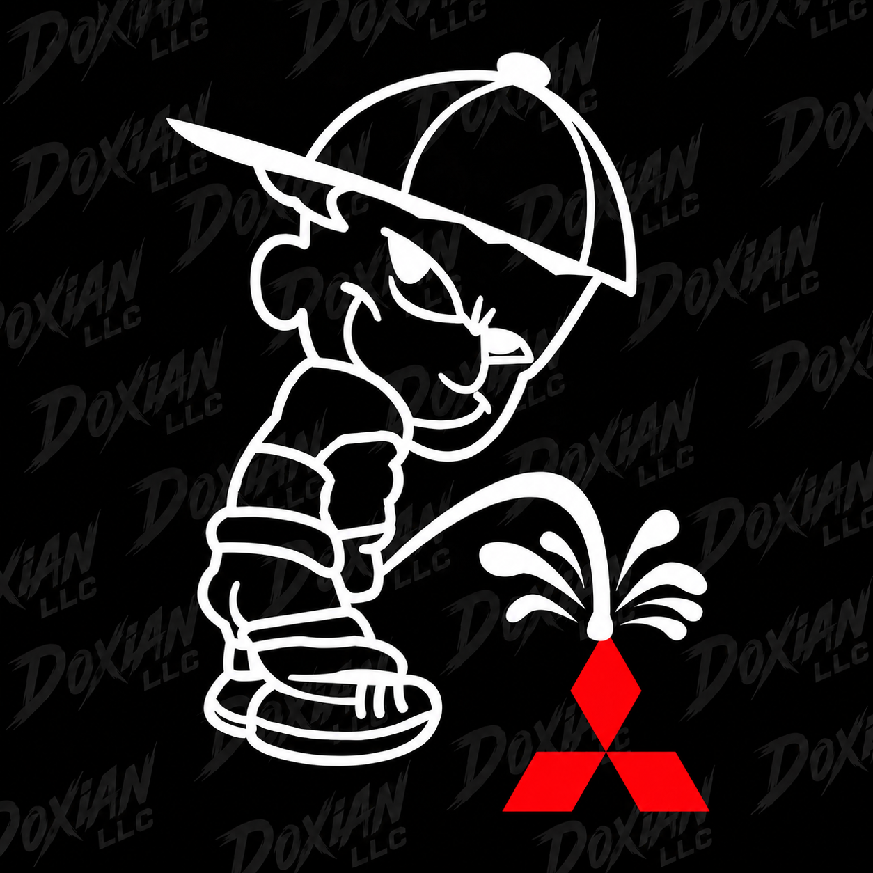 "Meando a la competencia" Honda VS Hyundai - Vinyl Waterproof Decal