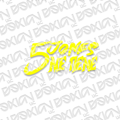 5 Jones me tiene - Vinyl Sticker (Waterproof)