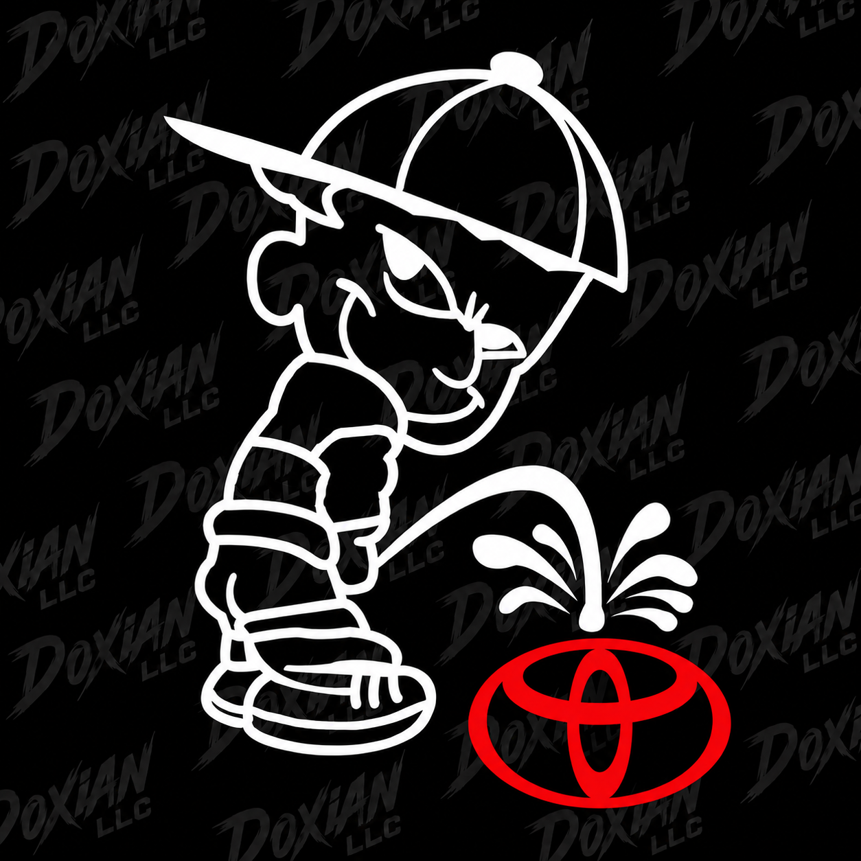 "Meando a la competencia" Honda VS Hyundai - Vinyl Waterproof Decal