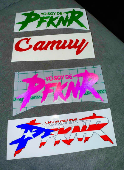 YO SOY DE PFKNR - CAR STICKER (WATERPROOF)