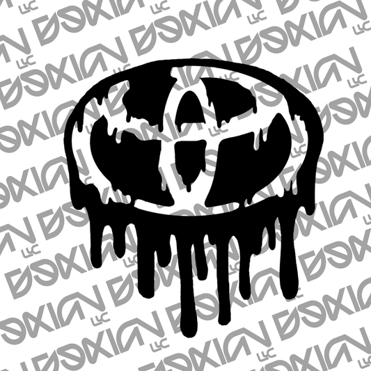 Toyota Dripping Logo - Car Sticker (Waterproof)