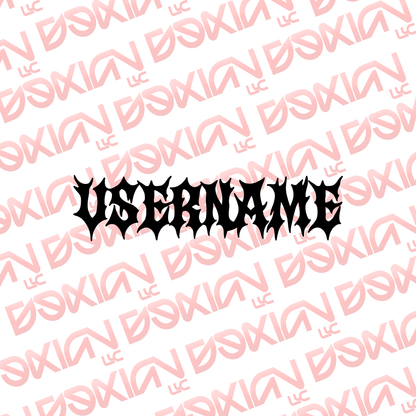 Custom Usernames - Vinyl (Waterproof)