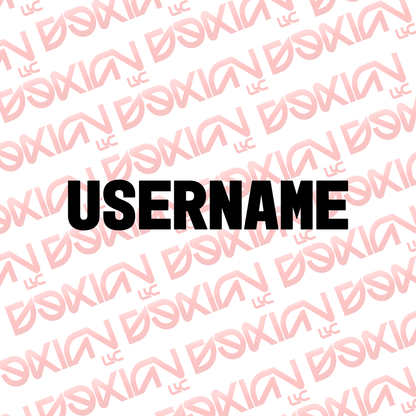 Custom Usernames - Vinyl (Waterproof)