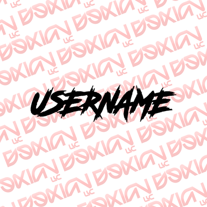 Custom Usernames - Vinyl (Waterproof)